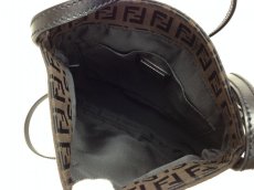 Photo10: Auth FENDI Zucca Pattern Shoulder Bag DarkBrown Canvas Italy Vintage 5E190S40# (10)