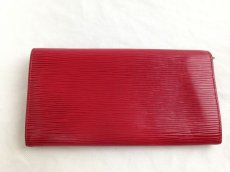 Photo2: Auth LOUIS VUITTON Epi Bifold Wallet Portefeuille Sarah Red 5E190720# (2)