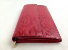 Photo3: Auth LOUIS VUITTON Epi Bifold Wallet Portefeuille Sarah Red 5E190720# (3)