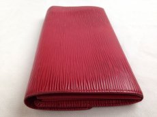 Photo4: Auth LOUIS VUITTON Epi Bifold Wallet Portefeuille Sarah Red 5E190720# (4)