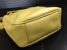 Photo5: Authentic MCM light green Leather Shoulder Bag 5E190660# (5)