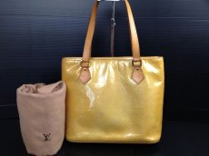 Photo1: LOUIS VUITTON Vernis Houston Shoulder ToteBag champagne Patent Leather 5E260310# (1)