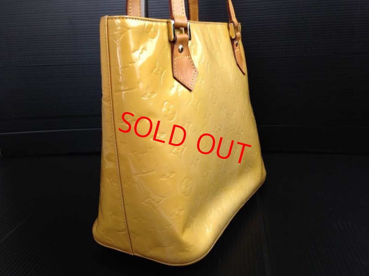 Photo4: LOUIS VUITTON Vernis Houston Shoulder ToteBag champagne Patent Leather 5E260310# (4)