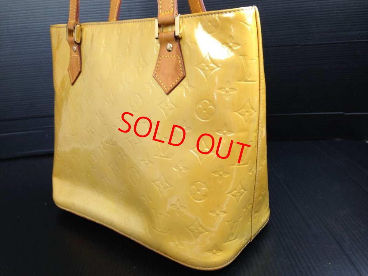 Photo5: LOUIS VUITTON Vernis Houston Shoulder ToteBag champagne Patent Leather 5E260310# (5)