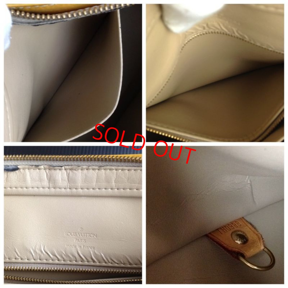 Photo11: LOUIS VUITTON Vernis Houston Shoulder ToteBag champagne Patent Leather 5E260310# (11)