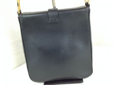 Photo3: Auth GIVENCHY Vintage Logos Leather Shoulder Bag Black 5E256460* (3)