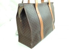 Photo5: Auth CELINE Brown Macadam PVC Leather Tote shoulder Bag 5E270194 (5)