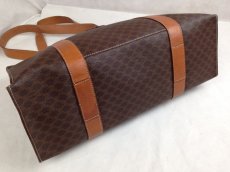 Photo6: Auth CELINE Brown Macadam PVC Leather Tote shoulder Bag 5E270194 (6)