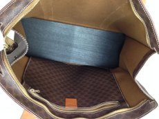 Photo9: Auth CELINE Brown Macadam PVC Leather Tote shoulder Bag 5E270194 (9)