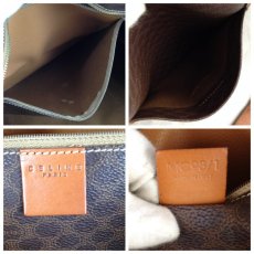 Photo8: Auth CELINE Brown Macadam PVC Leather Tote shoulder Bag 5E270194 (8)