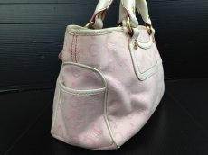 Photo4: Auth CELINE HAND BAG Pink Canvas Vintage 5F170392 (4)