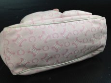 Photo5: Auth CELINE HAND BAG Pink Canvas Vintage 5F170392 (5)