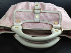 Photo6: Auth CELINE HAND BAG Pink Canvas Vintage 5F170392 (6)