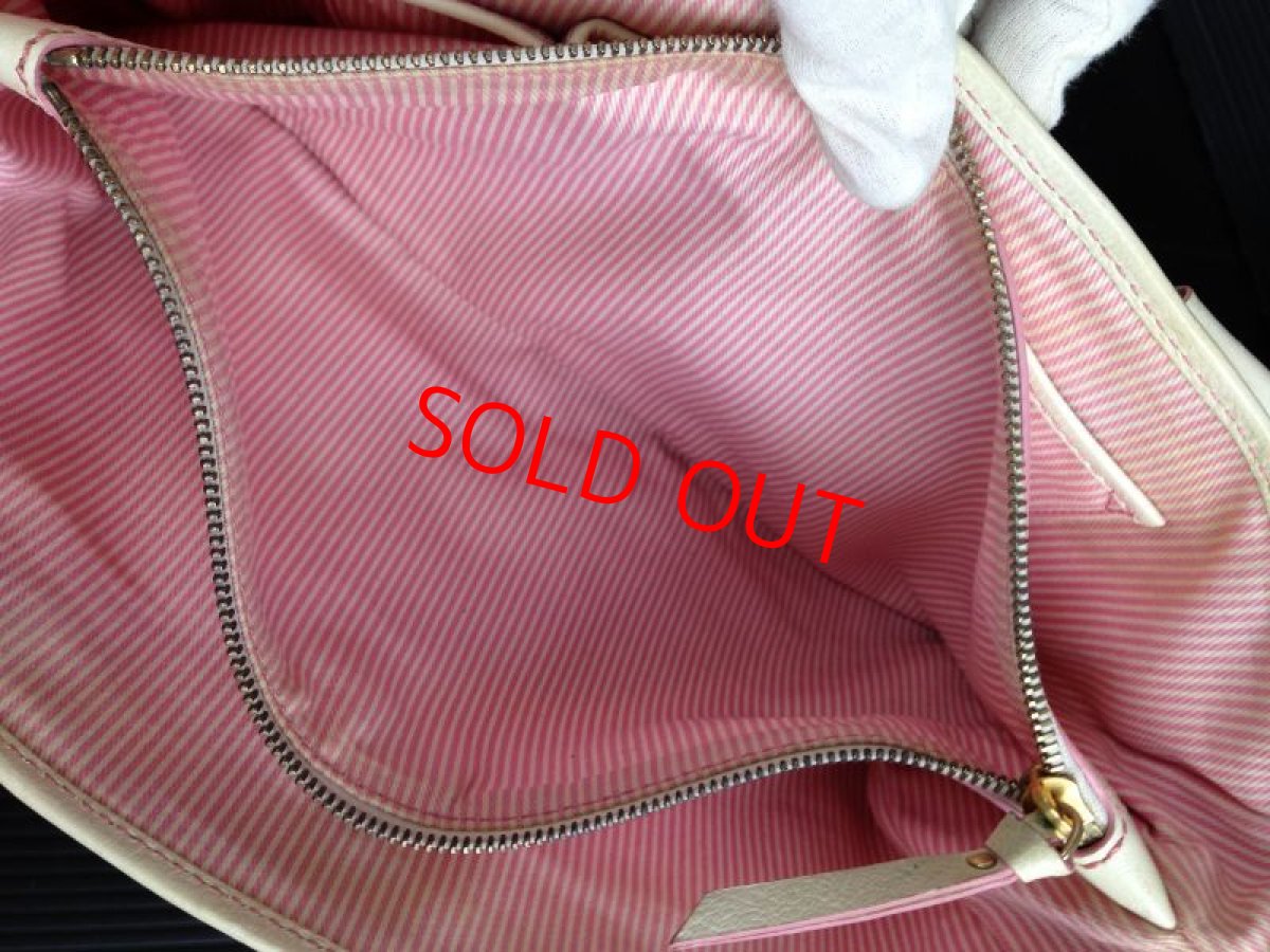 Photo9: Auth CELINE HAND BAG Pink Canvas Vintage 5F170392 (9)