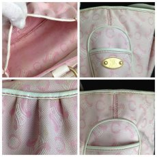 Photo7: Auth CELINE HAND BAG Pink Canvas Vintage 5F170392 (7)