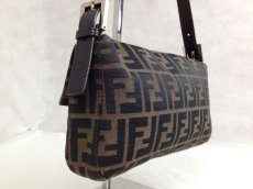 Photo4: Auth FENDI Zucca Pattern Logos Shoulder Bag Brown Made Italy 5F301320 (4)