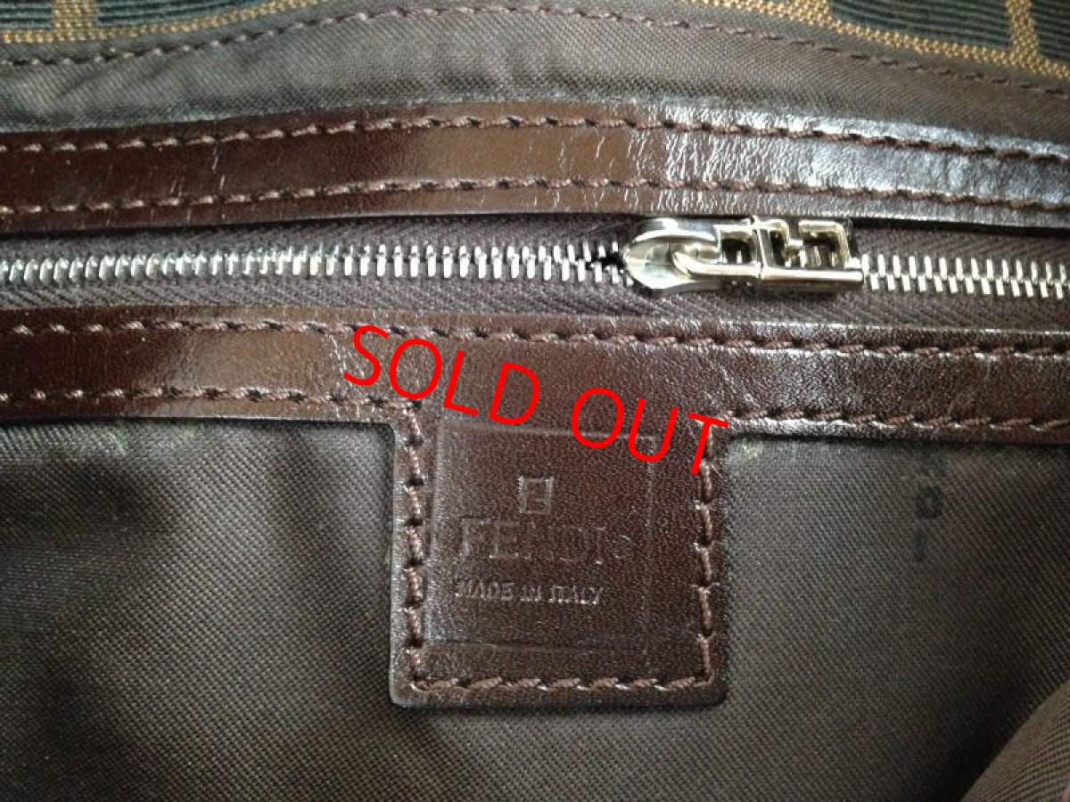Photo7: Auth FENDI Zucca Pattern Logos Shoulder Bag Brown Made Italy 5F301320 (7)