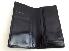 Photo4: GIANNI VERSACE Medusa logo Patent Leather BLACK Bifold Long Wallet 5F303042# (4)