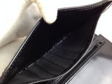 Photo9: GIANNI VERSACE Medusa logo Patent Leather BLACK Bifold Long Wallet 5F303042# (9)
