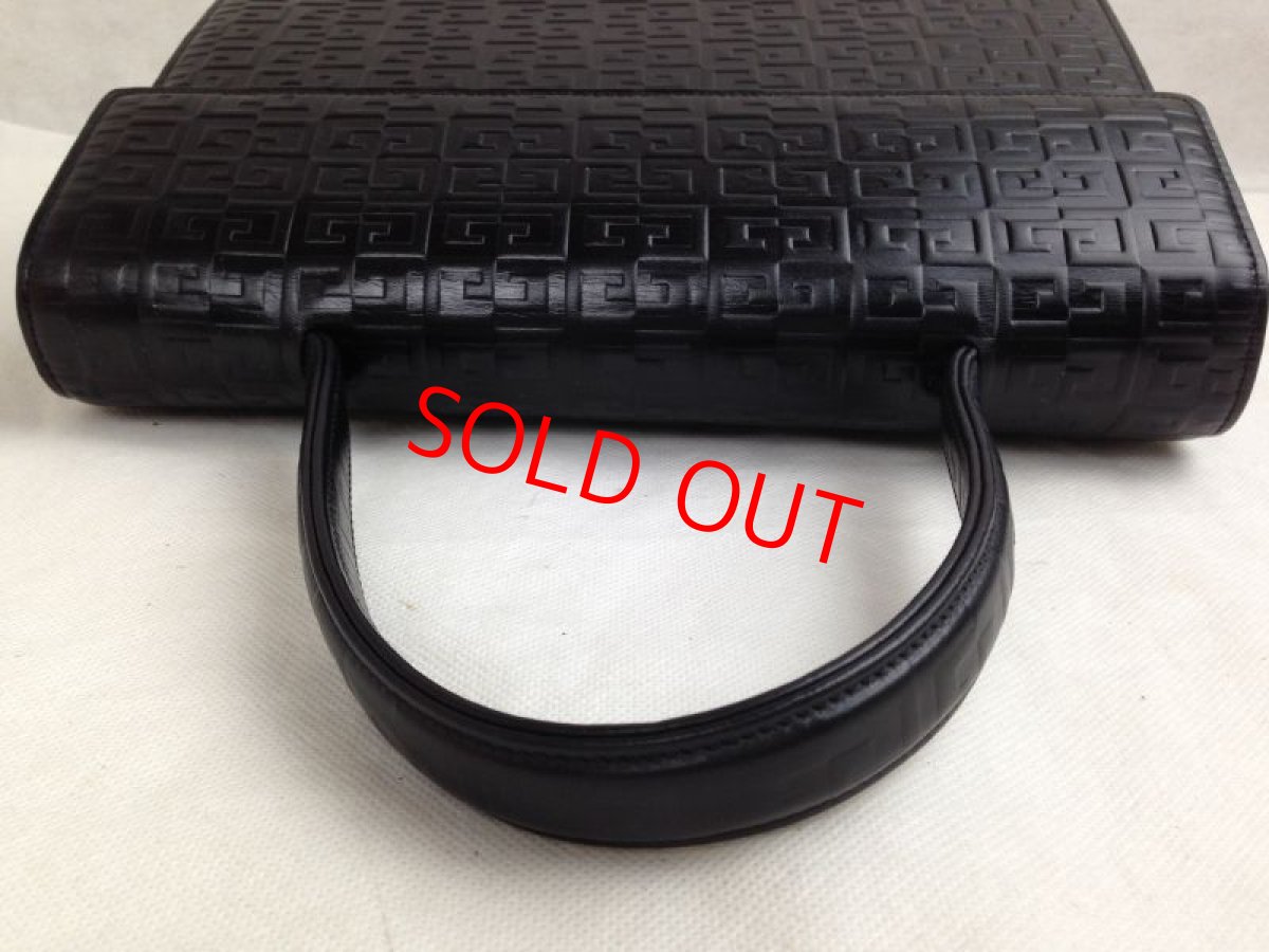 Photo5: Authentic Givenchy Ladies Designer Black Leather Logo Handbag  5F301430P (5)