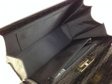 Photo11: Authentic Givenchy Ladies Designer Black Leather Logo Handbag  5F301430P (11)