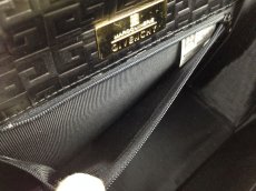 Photo9: Authentic Givenchy Ladies Designer Black Leather Logo Handbag  5F301430P (9)