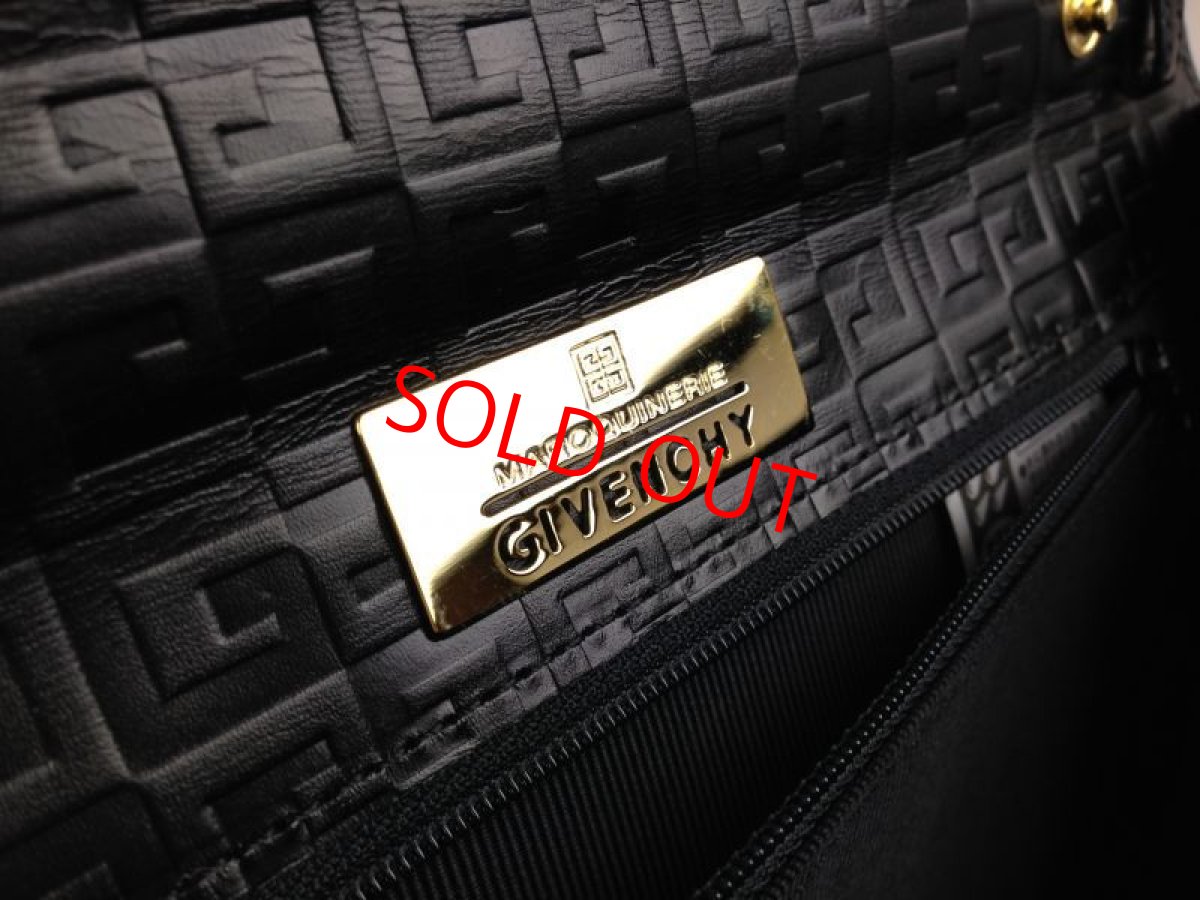 Photo8: Authentic Givenchy Ladies Designer Black Leather Logo Handbag  5F301430P (8)