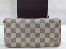 Photo1: Auth Louis Vuitton Zippy Wallet Damier Azur Zip-Around Long Wallet 5G071380# (1)