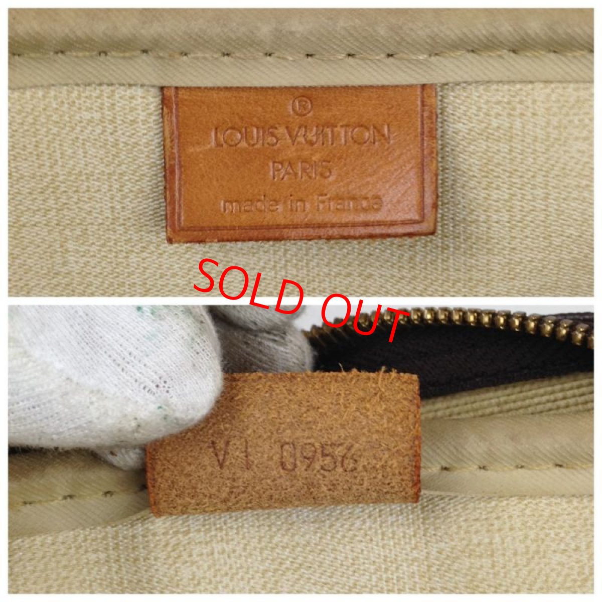 Photo8: Authentic Louis Vuitton Monogram Deauville Hand Bag  5G070Y30P (8)