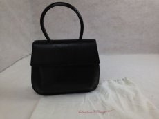 Photo1: Auth SALVATORE FERRAGAMO Vintage Brown Leather Shoulder Bag 5G140680 (1)