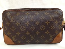 Photo2: Auth LOUIS VUITTON Marly Dragonne Monogram Canvas Pochette Clutch Bag 5G140320P (2)