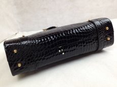 Photo6: Jollibors Women Patent Leather Crocodile Shoulder bags Black 5G21S490# (6)
