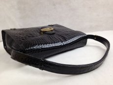 Photo7: Jollibors Women Patent Leather Crocodile Shoulder bags Black 5G21S490# (7)