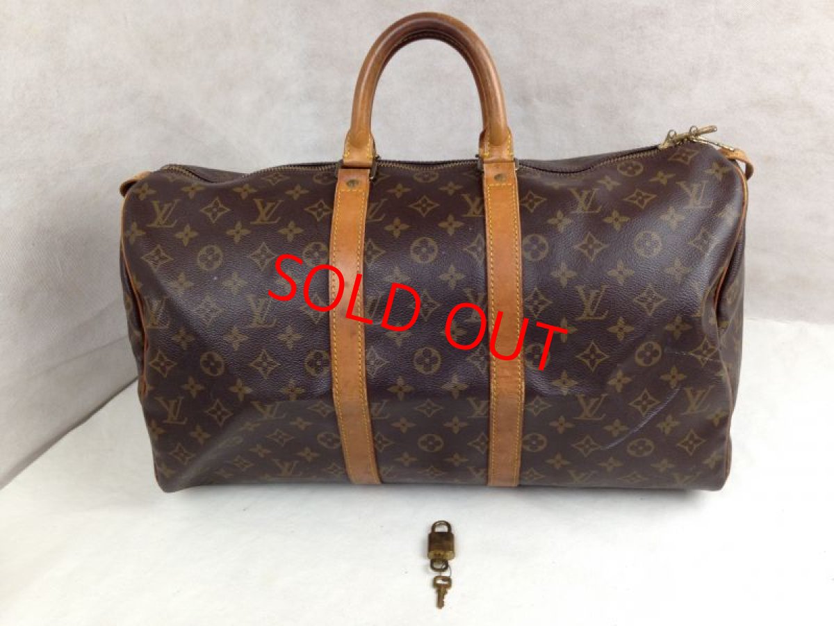 Photo1: 100% Authentic Louis Vuitton Monogram Keepall 45 Boston Tlavel Hand Bag 5G280030 (1)