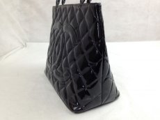 Photo5: Auth CHANEL Matelasse Patent Toilette Shoulder Tote Bag Black 5F021590 (5)