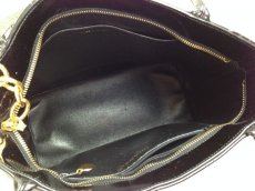 Photo10: Auth CHANEL Matelasse Patent Toilette Shoulder Tote Bag Black 5F021590 (10)