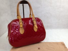 Photo1: Auth Louis Vuitton Vernis Leather Summit Drive Boston Bag Red M93513 5F230240 (1)
