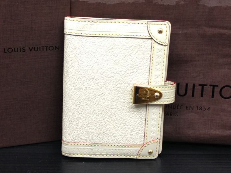 Louis Vuitton Suhali Agenda PM White Day Planner Cover 5L230070p - Tokyo  Vintage Store