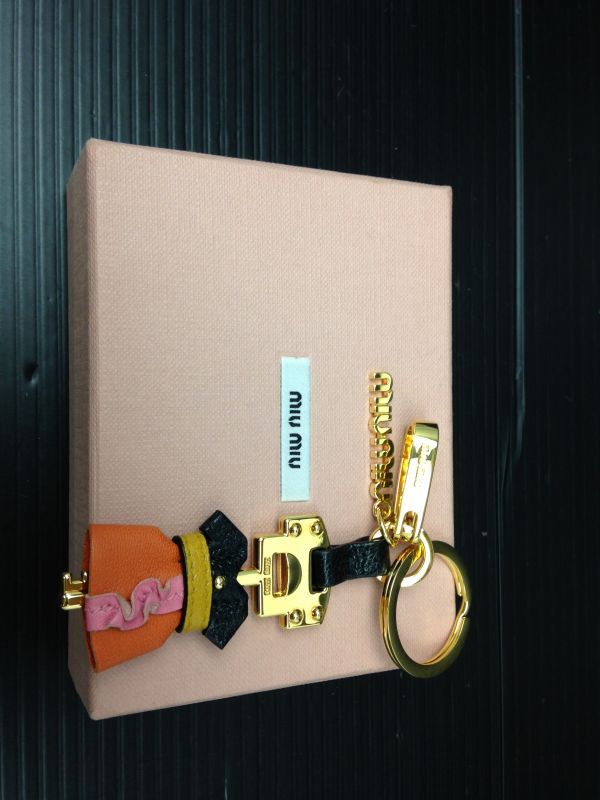 Auth Miu Miu Key Holder Ring Charm  7D050220m