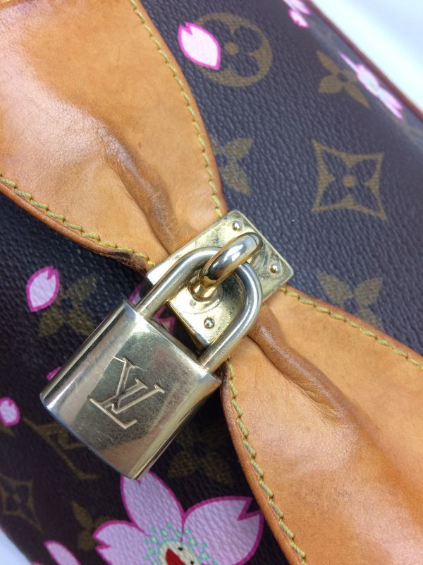 LOUIS VUITTON Louis Vuitton Monogram Cherry Blossom Sac Retro PM Brown  M92012 Women's Canvas Handbag