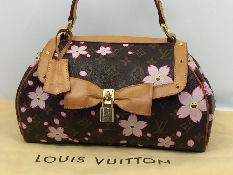 Louis Vuitton Limited Edition Pink Cherry Blossom Sac Retro Bag