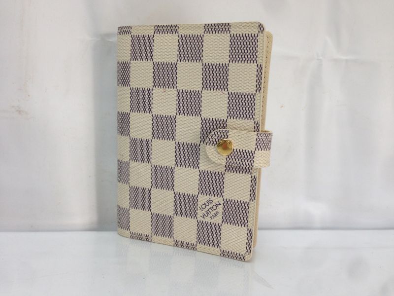 Auth LOUIS VUITTON Damier Azur Agenda PM Day Planner Note Book Cover  8D170370n - Tokyo Vintage Store