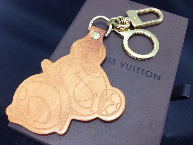 Auth LOUIS VUITTON Takashi Murakami PANDA Key Ring Bag Charm 8F060530m