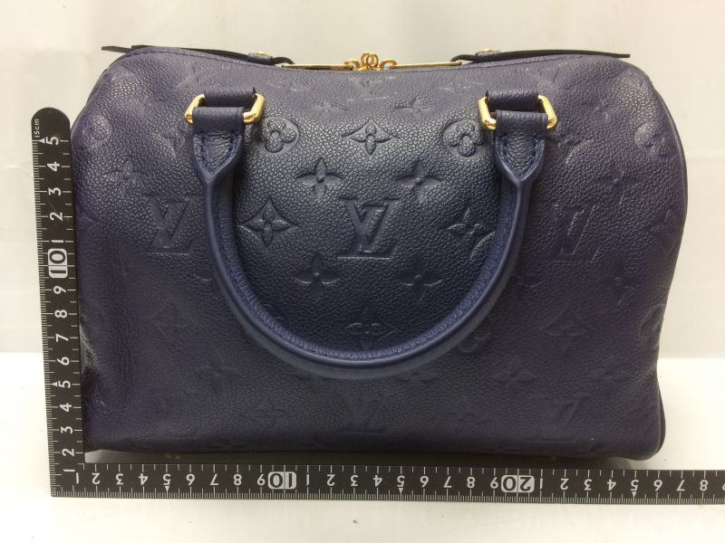 Louis Vuitton Navy Monogram Empreinte Leather Speedy 30