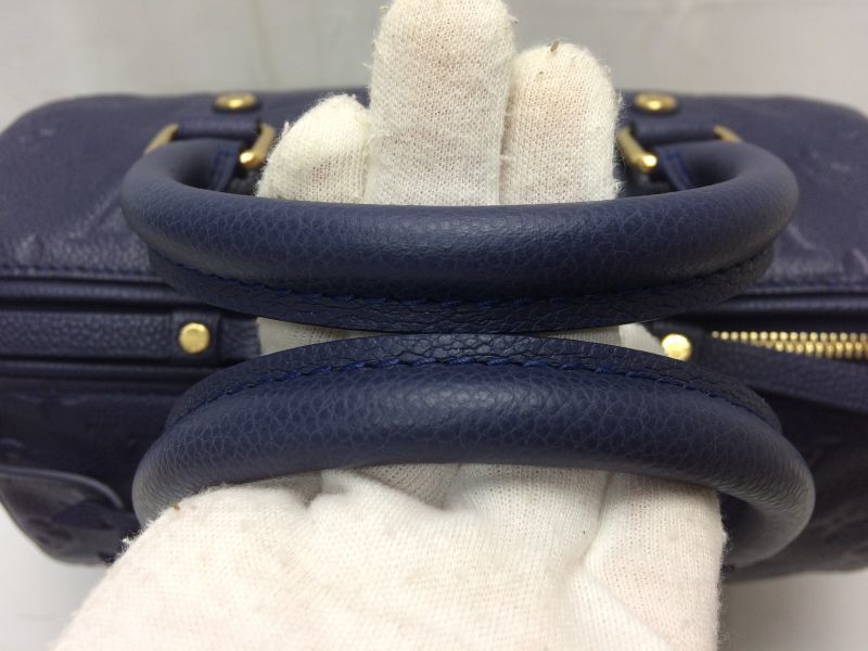 Louis Vuitton Blue Monogram Empreinte Bandouliere Speedy 25 - My