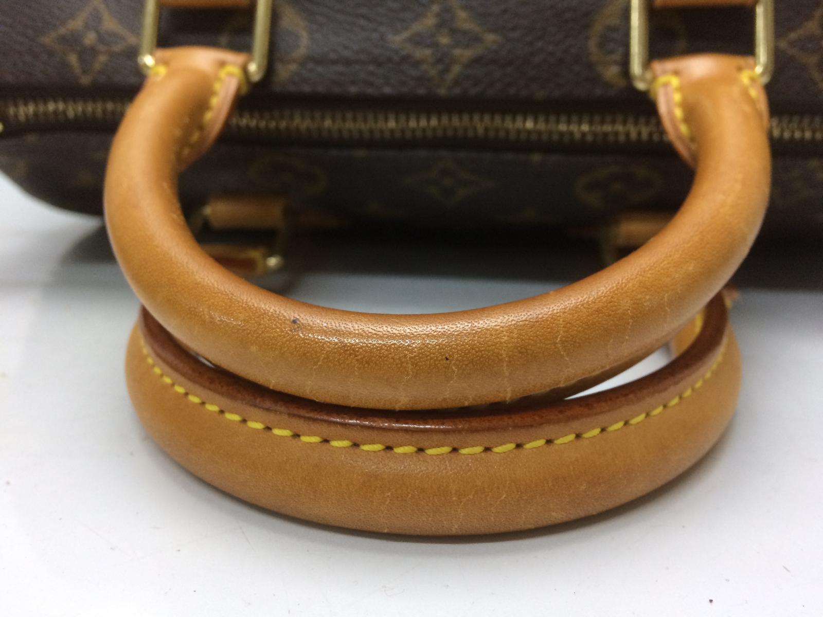 Auth Louis Vuitton Vintage Monogram Speedy 35 Hand Bag Name written  0J290100n - Tokyo Vintage Store