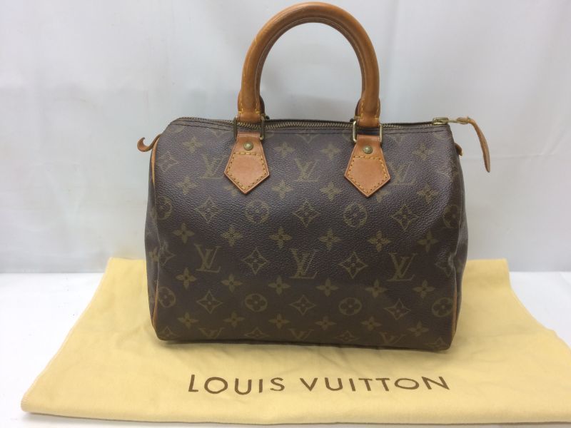 Auth Louis Vuitton Monogram Speedy 25 Hand Bag 8L260730n