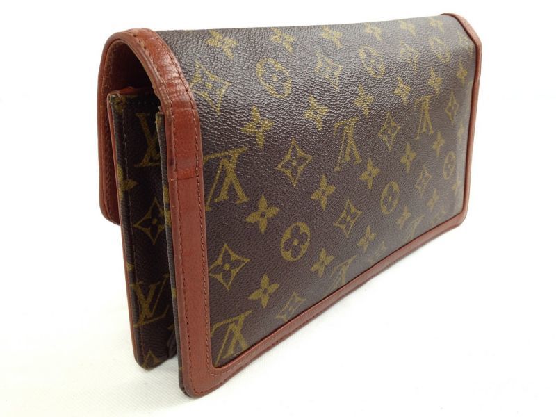 Auth Vintage Louis Vuitton Monogram Pochette Dame Clutch Bag Auth Vintage Louis Vuitton Monogram