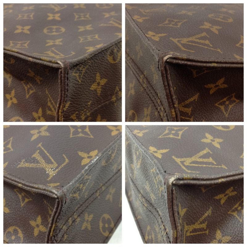 Authentic Louis Vuitton Monogram Sac Plat Hand Tote Bag Vintage 5L220670# -  Tokyo Vintage Store