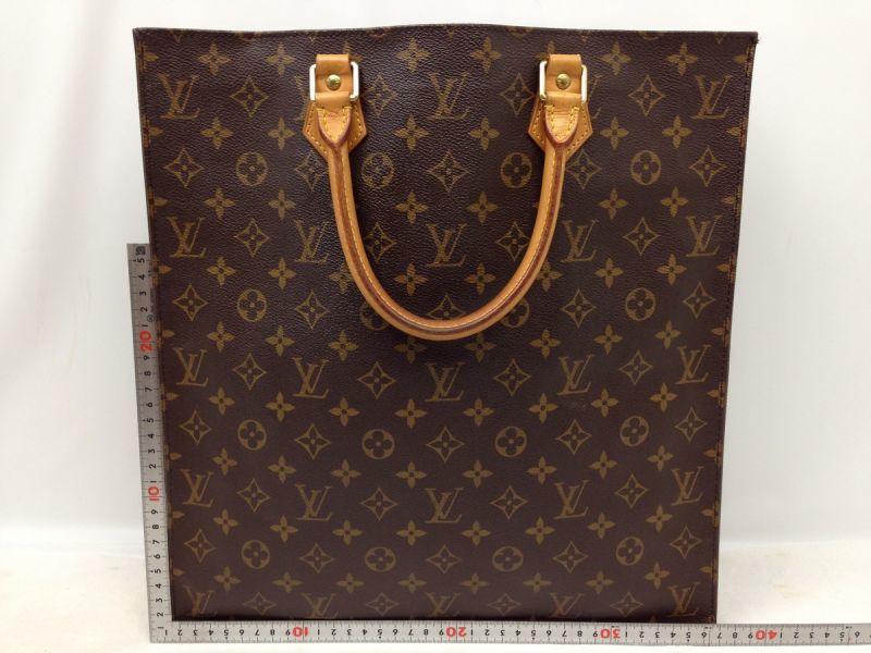 Authentic Louis Vuitton Monogram Sac Plat Hand Tote Bag Vintage